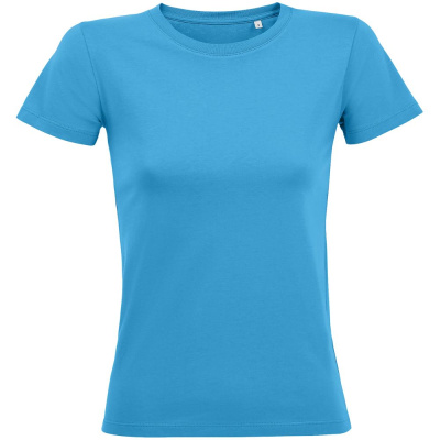 Футболка женская Regent Fit Women, ярко-бирюзовая, размер S
