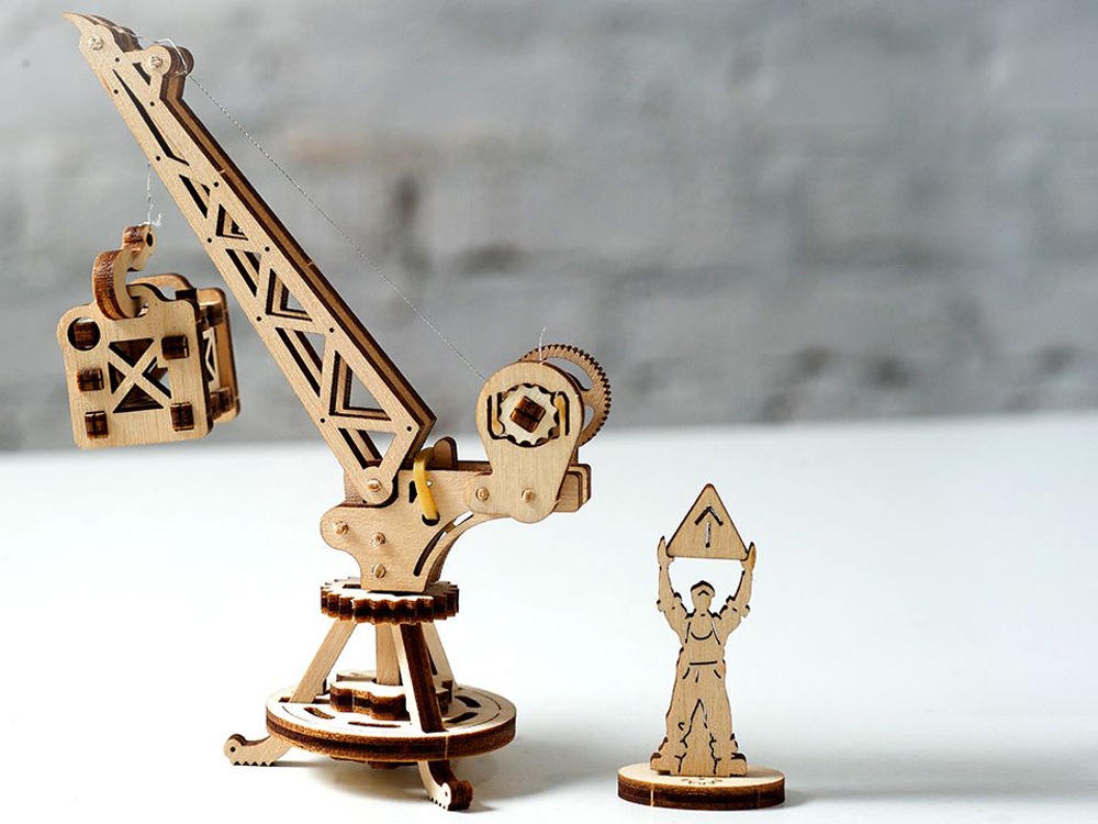 3D-ПАЗЛ UGEARS Манипулятор на рельсах