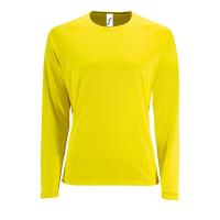 Каталог Футболка с длинным рукавом Sporty LSL Women, желтый неон от интернет-магазина «7 Сувениров»