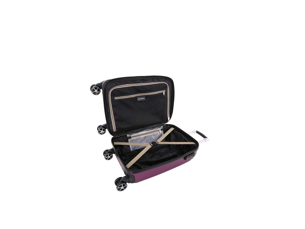 Чемодан SWISSGEAR TALLAC, АБС-пластик, 52 x 31,5 x 78 см, 97 л, фиолетовый