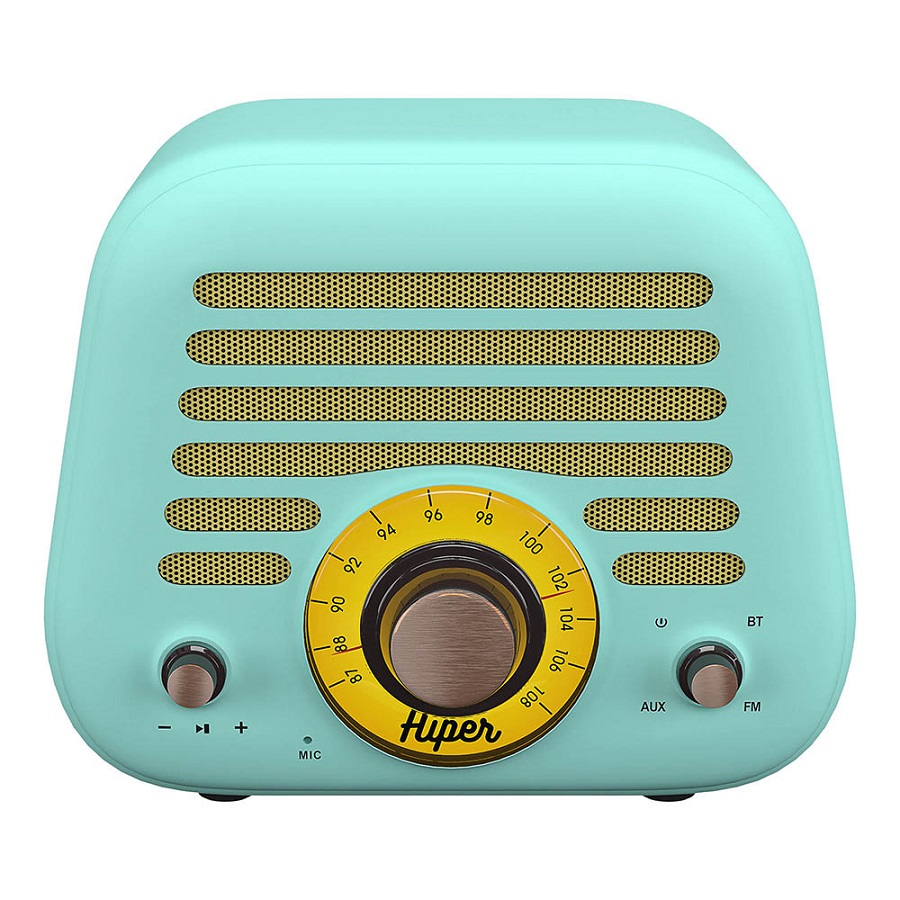 Колонка беспроводная RETRO L, цвет голубой