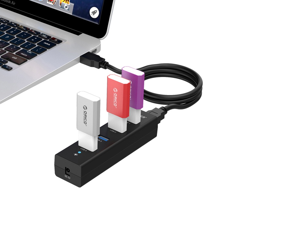 USB-концентратор Orico H4013-U3 (черный)