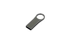 Каталог USB 2.0- флешка на 8 Гб с мини чипом, компактный дизайн с большим круглым отверстием от интернет-магазина «7 Сувениров»
