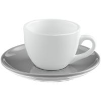 Каталог Чайная пара Cozy Morning, белая с серым от интернет-магазина «7 Сувениров»