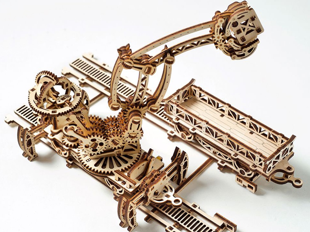 3D-ПАЗЛ UGEARS Манипулятор на рельсах