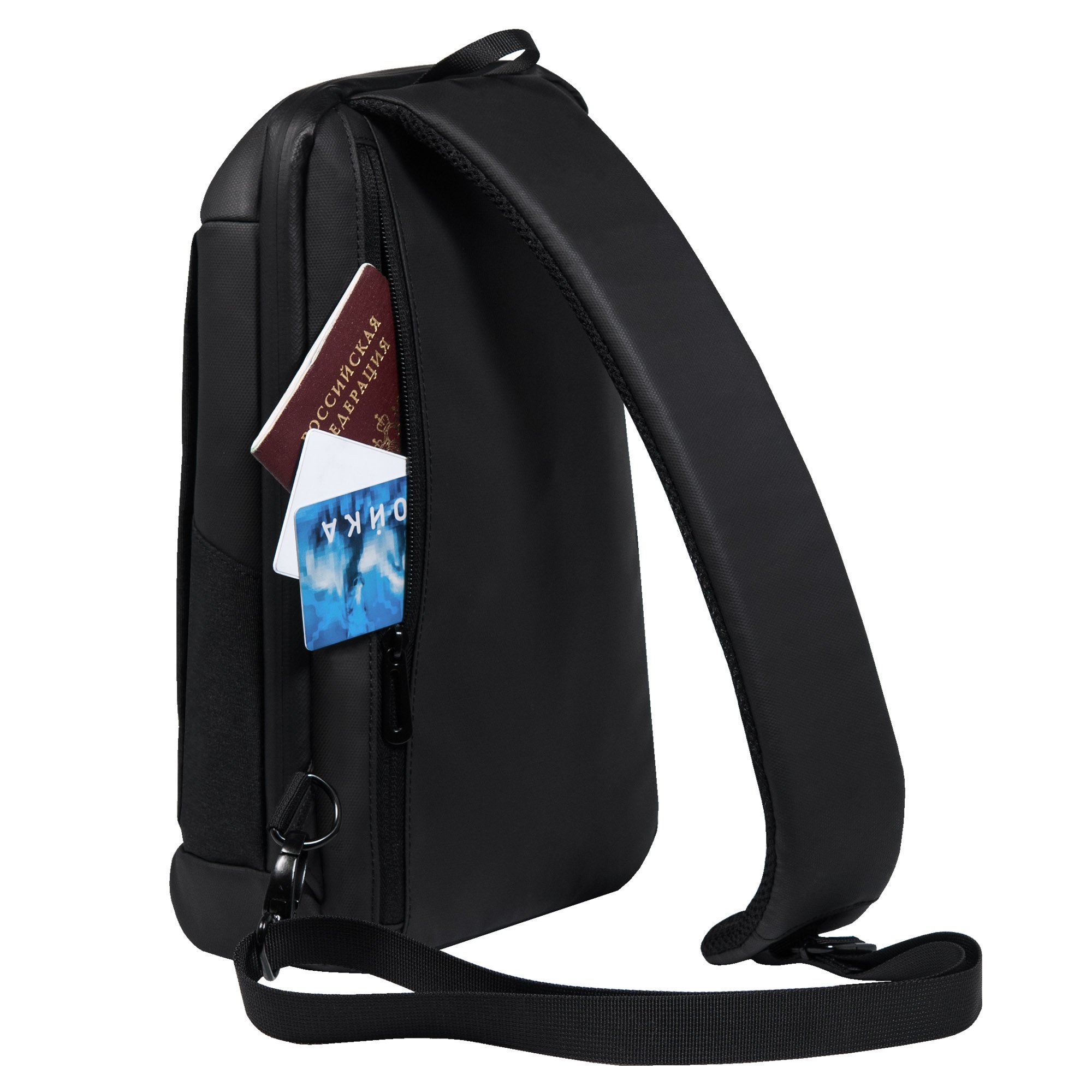 Каталог Рюкзак cross body, Frank, черный/серый от интернет-магазина «7 Сувениров»