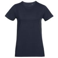 Каталог Футболка женская T-bolka Stretch Light Lady, темно-синяя (navy) от интернет-магазина «7 Сувениров»