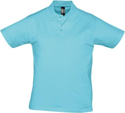 Рубашка поло мужская Prescott men 170 бирюзовая, размер S