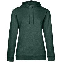 Каталог Толстовка с капюшоном женская Hoodie, темно-зеленый меланж от интернет-магазина «7 Сувениров»