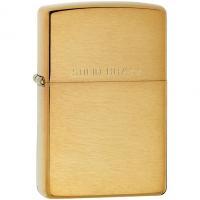 Каталог Зажигалка Zippo Classic Brushed, золотистая от интернет-магазина «7 Сувениров»