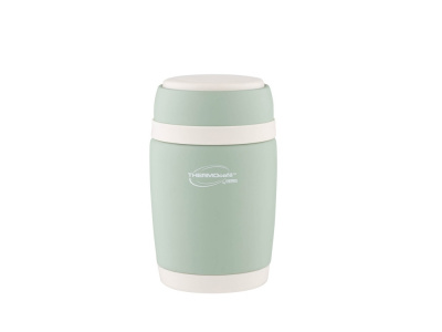 Термос из нерж. стали для еды тм ThermoCafe DETC-400FJ, 0.4L, салатовый