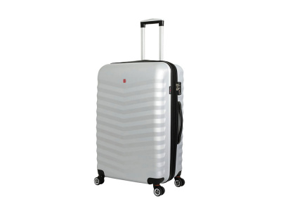 Чемодан SWISSGEAR FRIBOURG, АБС-пластик, 45x27x66 см, 64 л, серебристый