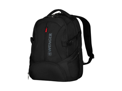 Рюкзак WENGER 16, черный, полиэстер, 35 x 27 x 46 см, 27 л