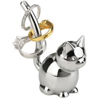 Каталог Подставка для колец Zoola Cat, хром от интернет-магазина «7 Сувениров»