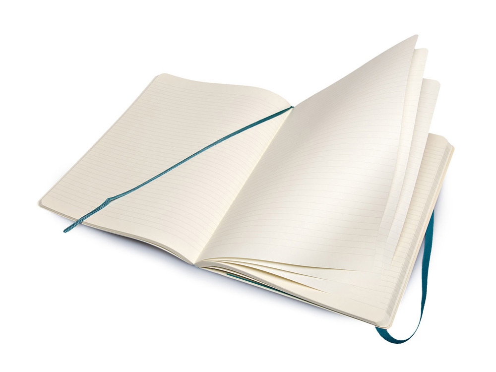 Записная книжка Moleskine Classic Soft (в линейку), Хlarge (19х25 см), бирюзовый