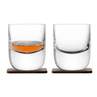 Каталог Набор стаканов Renfrew Whisky с деревянными подставками от интернет-магазина «7 Сувениров»