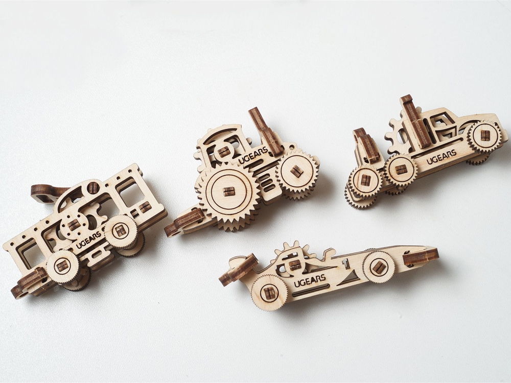 3D-ПАЗЛ UGEARS Фиджет Транспорт
