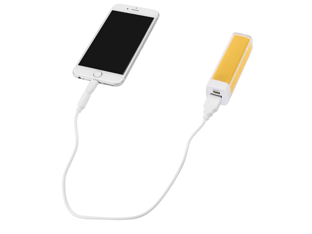Портативное зарядное устройство Ангра, 2200 mAh, желтый