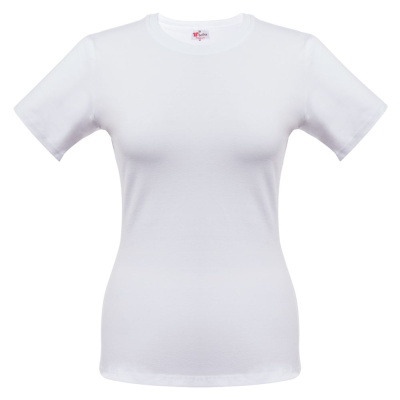 Футболка женская T-bolka Stretch Lady, белая, размер S