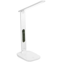 Каталог Настольная лампа с часами и календарем Office Torch, белая от интернет-магазина «7 Сувениров»