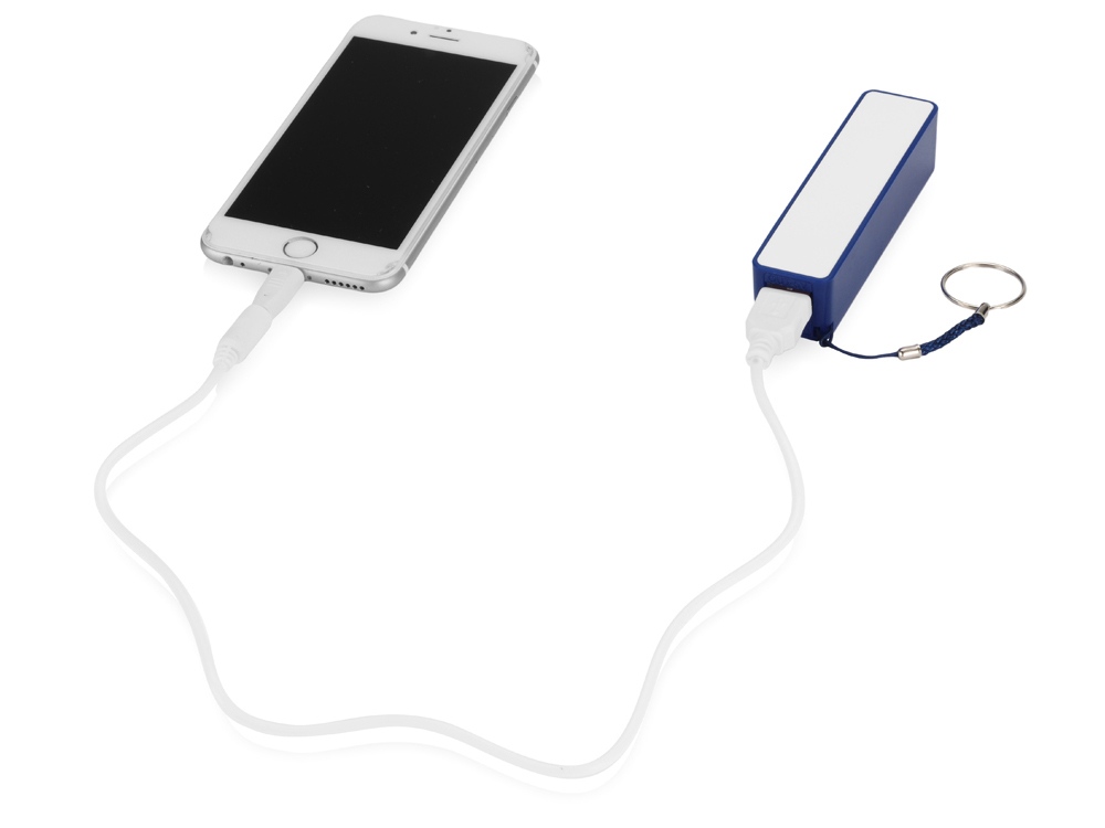 Портативное зарядное устройство Сатурн, 2200 mAh, синий