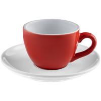 Каталог Чайная пара Cozy Morning, красная с белым от интернет-магазина «7 Сувениров»