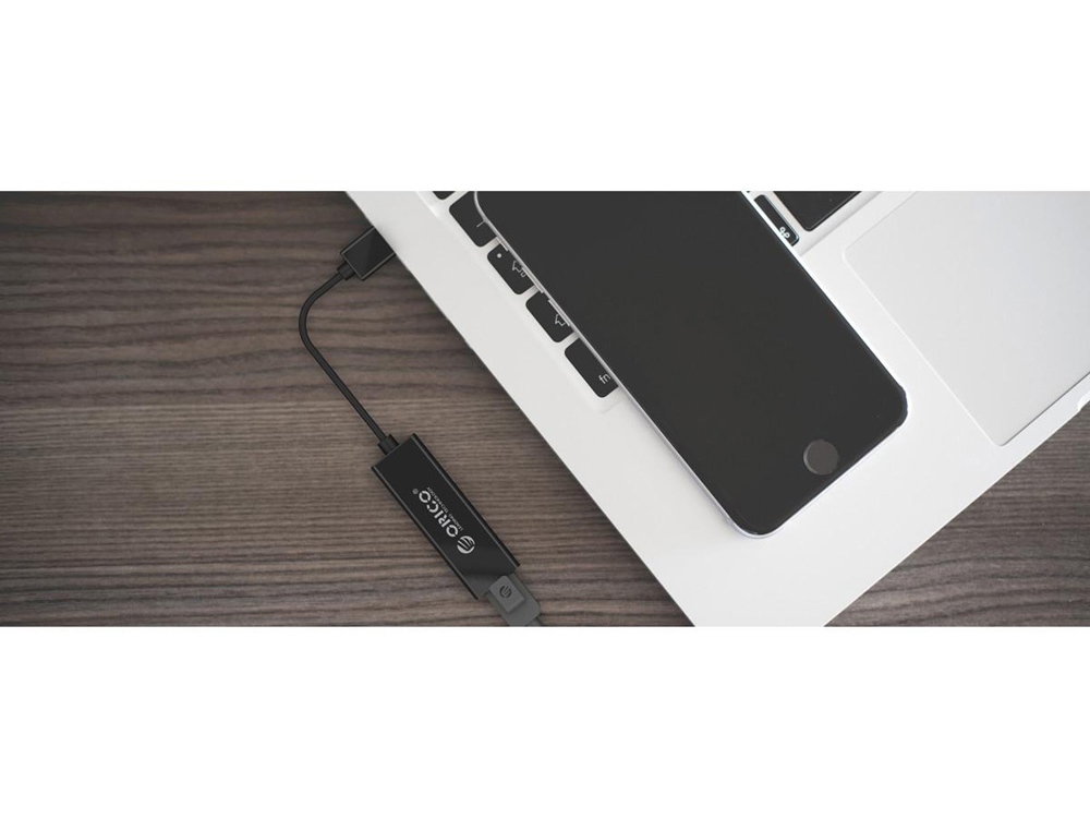 Адаптер USB Ethernet Orico UTJ-U2 (черный)