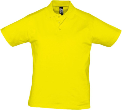 Рубашка поло мужская Prescott men 170 желтая (лимонная), размер S