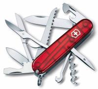 Каталог Офицерский нож Huntsman 91, прозрачный красный от интернет-магазина «7 Сувениров»