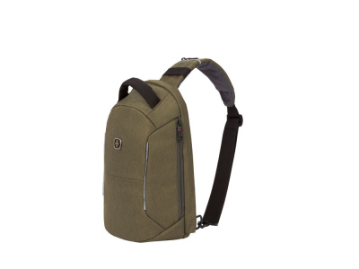 Рюкзак-антивор SWISSGEAR, Heather 600D, 21 x 12,5 x 34 см, 8,5 л, хаки