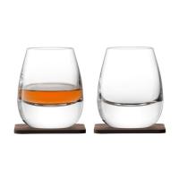 Каталог Набор стаканов Islay Whisky с деревянными подставками от интернет-магазина «7 Сувениров»