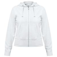 Каталог Толстовка женская Hooded Full Zip белая от интернет-магазина «7 Сувениров»