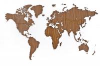 Каталог Деревянная карта мира World Map Wall Decoration Exclusive, орех от интернет-магазина «7 Сувениров»