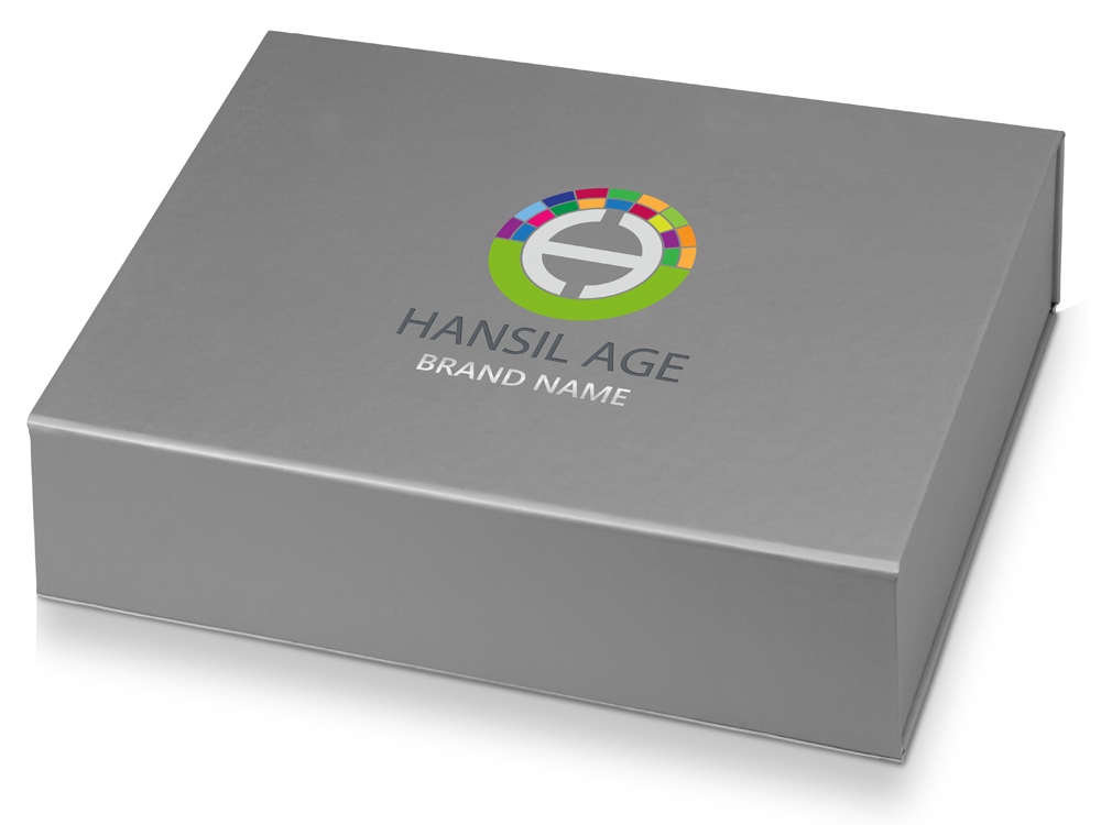 Подарочная коробка Giftbox средняя, серебристый