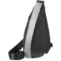 Каталог Сумка кросс-боди tagBag со светоотражающим элементом, черная от интернет-магазина «7 Сувениров»