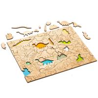 Каталог Развивающий эко-пазл Wood Games, динозавры от интернет-магазина «7 Сувениров»