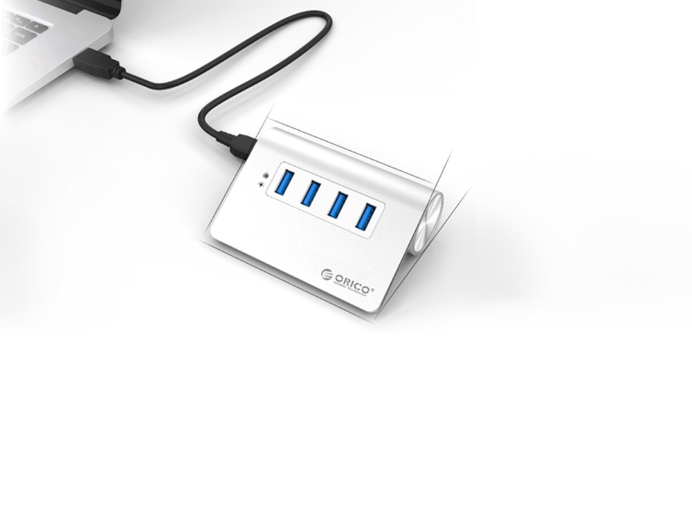 USB-концентратор Orico M3H4 (серебристый)