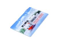 Каталог USB 2.0- флешка на 8 Гб в виде пластиковой карты с полностью выдвижным чипом от интернет-магазина «7 Сувениров»