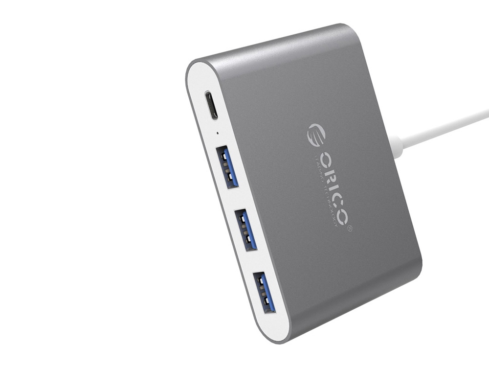 USB-концентратор Orico RC3A-SG (USB Type-C*1USB Type-A*3)/USB Type-C
