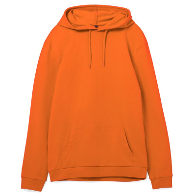 Толстовка с капюшоном унисекс Hoodie, оранжевая, размер XS