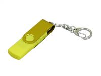 Каталог USB 2.0- флешка на 16 Гб с поворотным механизмом и дополнительным разъемом Micro USB от интернет-магазина «7 Сувениров»