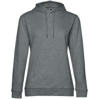Каталог Толстовка с капюшоном женская Hoodie, темно-серый меланж от интернет-магазина «7 Сувениров»