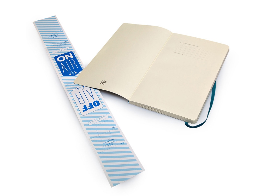 Записная книжка Moleskine Classic Soft (нелинованный), Large (13х21см), бирюзовый