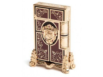 Зажигалка Second Empire Prestige. S.T.Dupont, золотистый/коричневый