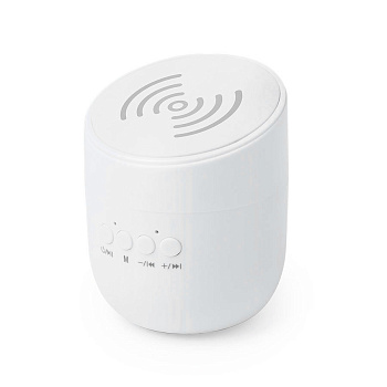Каталог Bluetooth колонка со встроенной беспроводной зарядкой Dortam от интернет-магазина «7 Сувениров»