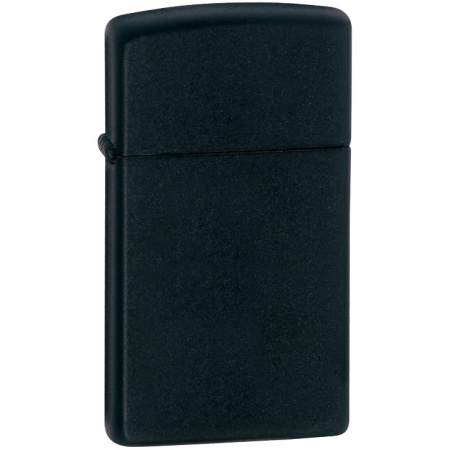 Каталог Зажигалка Zippo Slim Matt, матовая черная от интернет-магазина «7 Сувениров»
