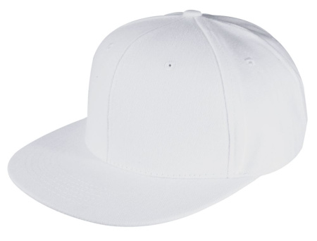 Каталог Бейсболка Unit Snapback с прямым козырьком, белая от интернет-магазина «7 Сувениров»
